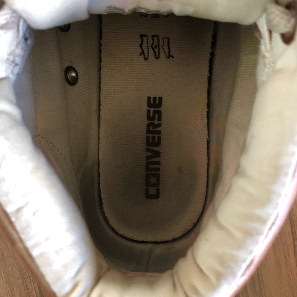 Leather Converse Hi-Tops (W9.5/M7.5) - Picture 7 of 9